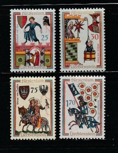 Liechtenstein 381-384 Set MNH Minnesingers