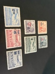 Czechoslovakia sc C28,C29,C31-C35 MH+u