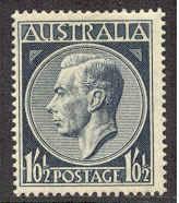 Australia # 247 King George VI  1sh-1/2d. (1) VLH