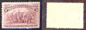 Sc# 231 2c Columbian, Mint Hinged, VF