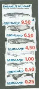 Greenland #303-308  Single (Complete Set)