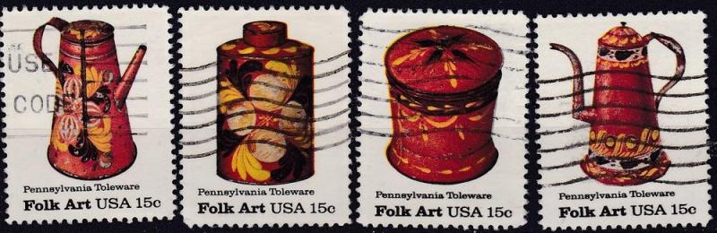 1979 Pennsylvania Toleware Used set SC1775-8