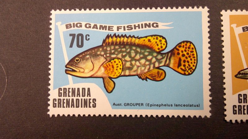 Grenada Grenadines 1995 Gamefish Scott# 41-49 Mint CPL VF-XF NH set of 8 + S/S