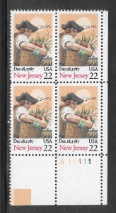 #2338 MNH Plate Block