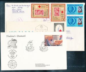 Netherlands Philippines Haiti Finland RED CROSS Covers x 18 (Au12954