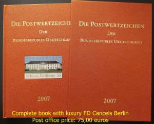 Germany Deutschland yearbook 2007, complete w/ FDC stamps & hologram