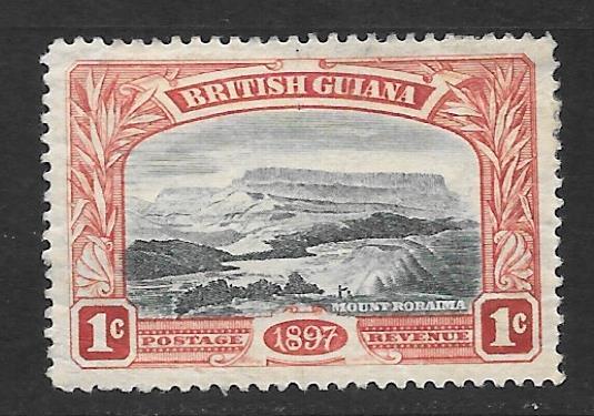 British Guiana Scott #152 Mint 1c Mt Roraima  2017 CV $10.00