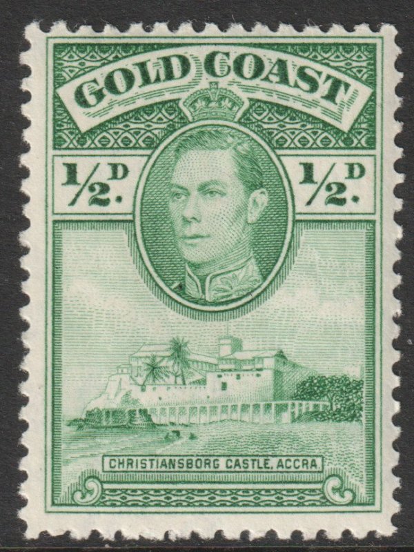 Gold Coast Scott 115 - SG120, 1938 George VI 1/2d Perf 12 MH*