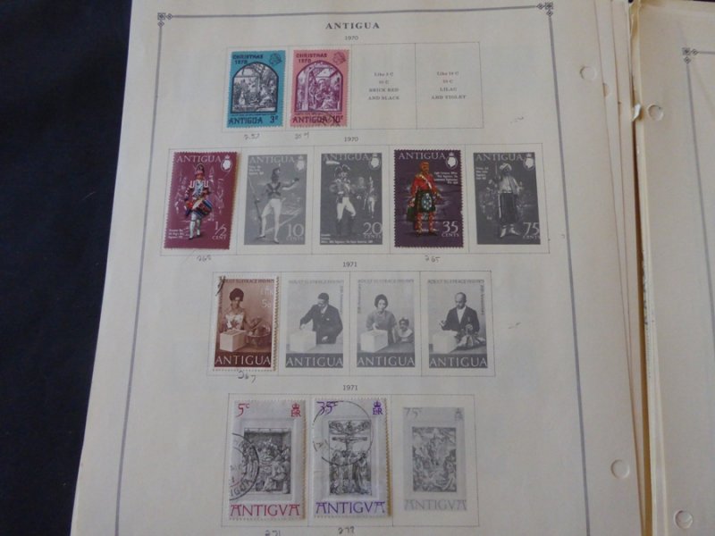 Antigua 1921-1985 Stamp Collection on Scott International Pages