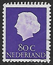 Netherlands # 359 - Queen Juliana 80ct.  - used....(P5)