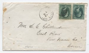 1870s Cannon City CO 3ct banknote x2 allover reverse civic ad cover [6131.27]
