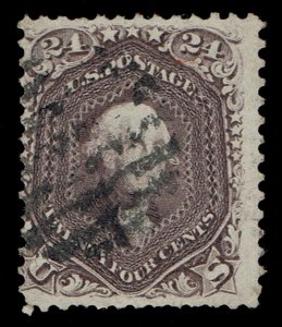 STUNNING GENUINE SCOTT #78b USED 1862 GRAY COLOR SCV $450 - PRICED TO SELL