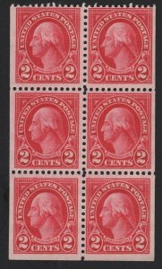 United States MINT Scott Number 552c BOOKLET PANE MNH  F-VF #A2  - BARNEYS 