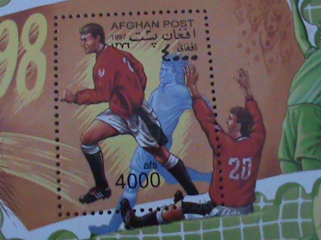 ​AFGANISTAN-1998-FRANCE'98 WORLCUP SOCCER MNH S/S VF- WE SHIP TO WORLDWIDE