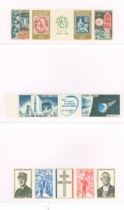 France #1088a/1138a/1325a Unused Single (Complete Set) (Space) (Stamps On Stamps)