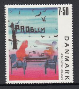 Denmark MNH Scott #1335 7.50k Unrest by John Korner Contemporary Art