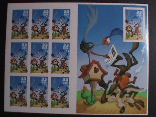 ​UNITED STATES 2000-SC#3391 ROAD RUNNER & WILE E. COYOTE-CARTOON STAMPS MNH-