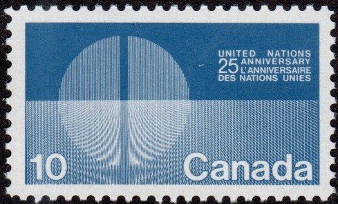 Canada 513 - Mint-H - 10c United Nations (1970) (cv $0.75)