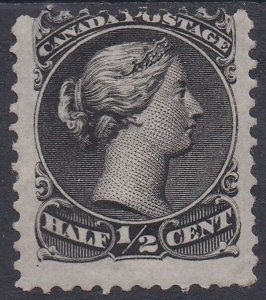 CANADA 1868 QV LARGE QUEEN 1/2C