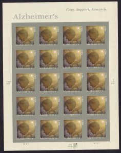 Scott #B6 Alzheimer's Sheet of 20 Stamps - MNH