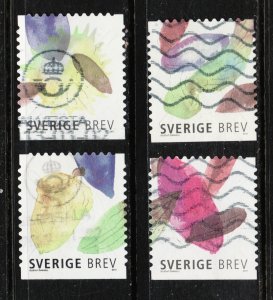 2011 Sweden Brev Sverige #2669 a-d Poppy, Rye & Barley Seeds - Used Stamps Cv $8