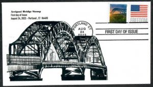 5811 & 5790 FDC - 25c Arrigoni Bridge - Wally Jr B.W. Cachet 23-8-24-Killbar