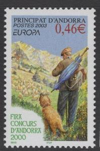 ANDORRA SGF629 2003 EUROPA POSTER ART MNH