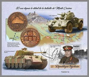 TOGO 2023 MNH WWII 80th anniversary of the Battle of Monte Cassino S/S #311b