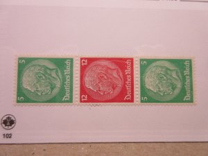 GERMANY Zusammendrucke Michel S107 MINT HINGED Lot9 Cat €42