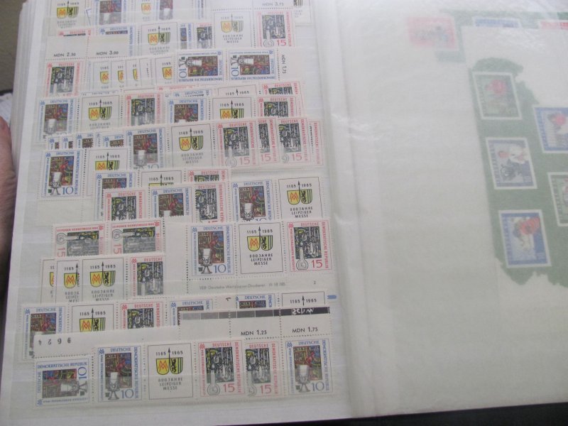 GERMANY DDR MNH & USED SS & SETEANT IN FAT STOCK BOOK bEAUTIFUL STOCK  (232)
