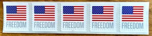 Scott #5788 Forever Freedom Flag 68¢ PNC/5 2023 MNH