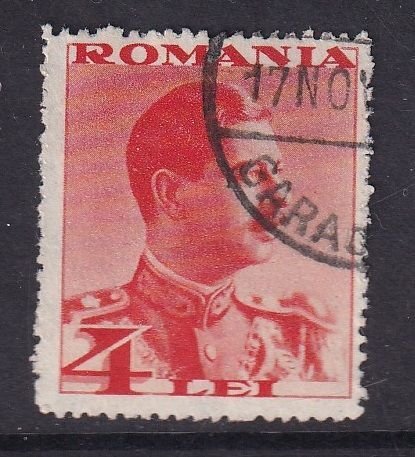 Romania #451  used 1935  King Carol II  4 l