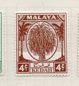 Malaya Kedah 1949 Sultan Issue Fine Mint Hinged 4c. NW-197074