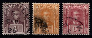 Sarawak 1922-23 Sir Charles Vyner Brooke Def., Part Set [Used]