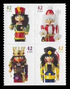 PCBstamps  US #4360/4363a Block $1.68(4x42c)Holiday Nutcrackers, MNH, (20)