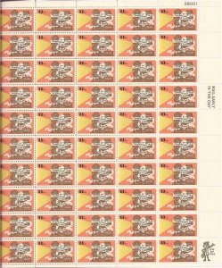 US Stamp 1977 Talking Pictures Anniversary 50 Stamp Sheet #1727