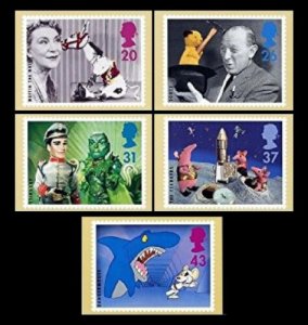 STAMP STATION PERTH G.B. PHQ Cards No.182- Set of 5- Childrens TV Mint 1996