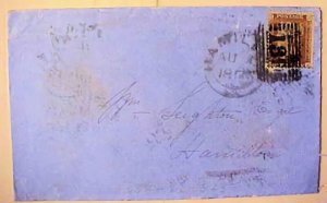 GREAT BRITAIN HAMILTON BACKSTAMPED FALKIRK 1856 EA GIBBONS #24 CAT 110.00E $154.