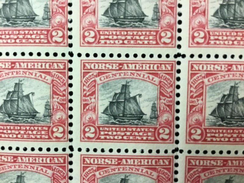 620  2¢ Norse American 46 MNH  2¢ carmine and  black stamps   CV $456.00   1925 