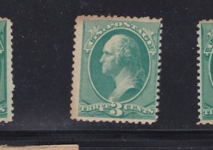 US Stamp #207 Mint  OG - Appears NH but has some back gum disturbance