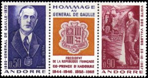 Scott #218a De Gaulle MNH