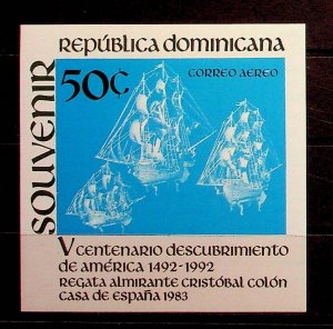 DOMINICAN REP. Sc C391 NH SOUVENIR SHEET OF 1983 - DISCOVERY OF AMERICA