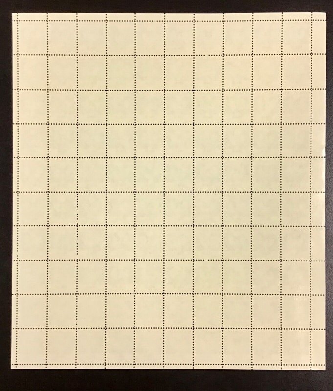 O127 1 cent  Eagle (USA 1¢  at bottom)  MNH Sheet of 100  Issued in 1989