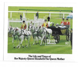 Pitcairn islands 1985 Queen Mother 85th Birthday S/S Sc 257 MNH C11