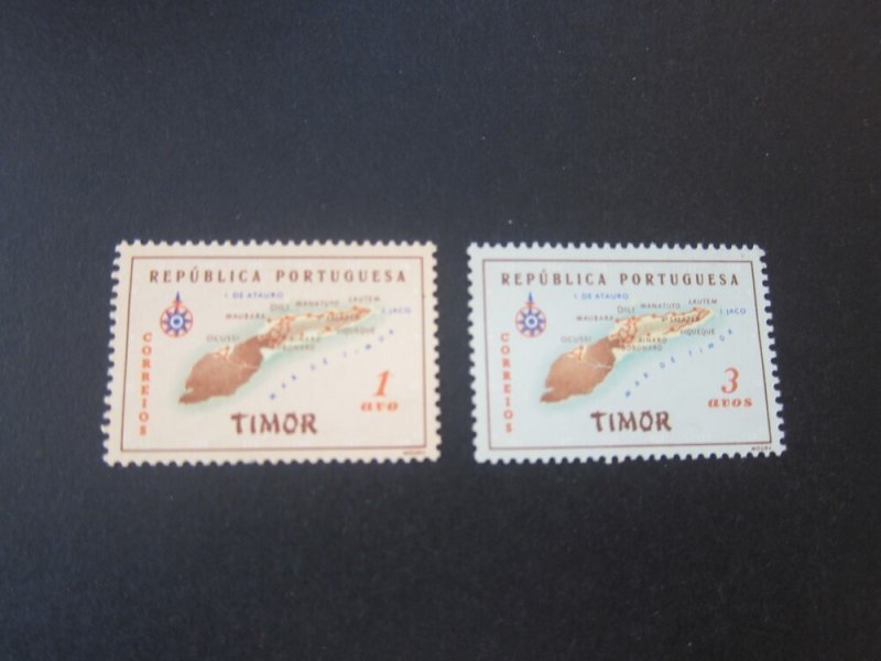 Timor 1956 Sc 280-81 MH