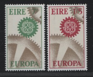 Ireland  #232-233  MNH  1967  Europa cogwheels