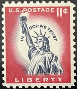 Scott #1044A 1961 11¢ Liberty Series Statue of Liberty MNH OG F/VF