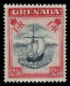 GRENADA QEII SG204, $2.50 slate-blue & carmine, NH MINT. Cat £42.