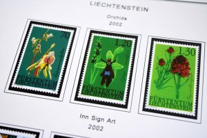 COLOR PRINTED LIECHTENSTEIN 1912-2010 STAMP ALBUM PAGES (166 illustrated pages)