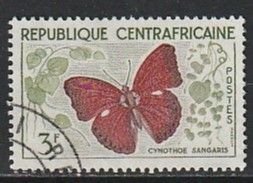 1961 Central African Rep - Sc 7 - used VF - 1 single - Butterflies